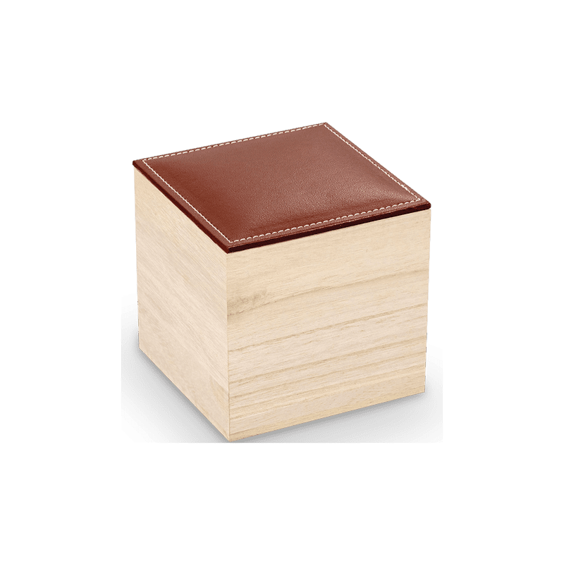 Cajas de regalo de madera y cuero
